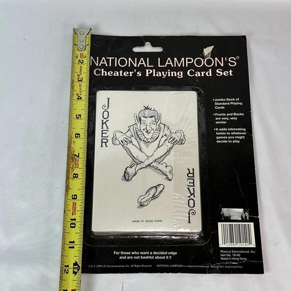 National Lampoons Cheaters Playing Card Set 1993 Jumbo Deck Extremely Rare NEW - Picture 12 of 15